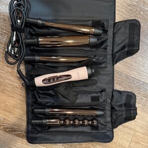 Lange Hair Tool Set - Black and Pink